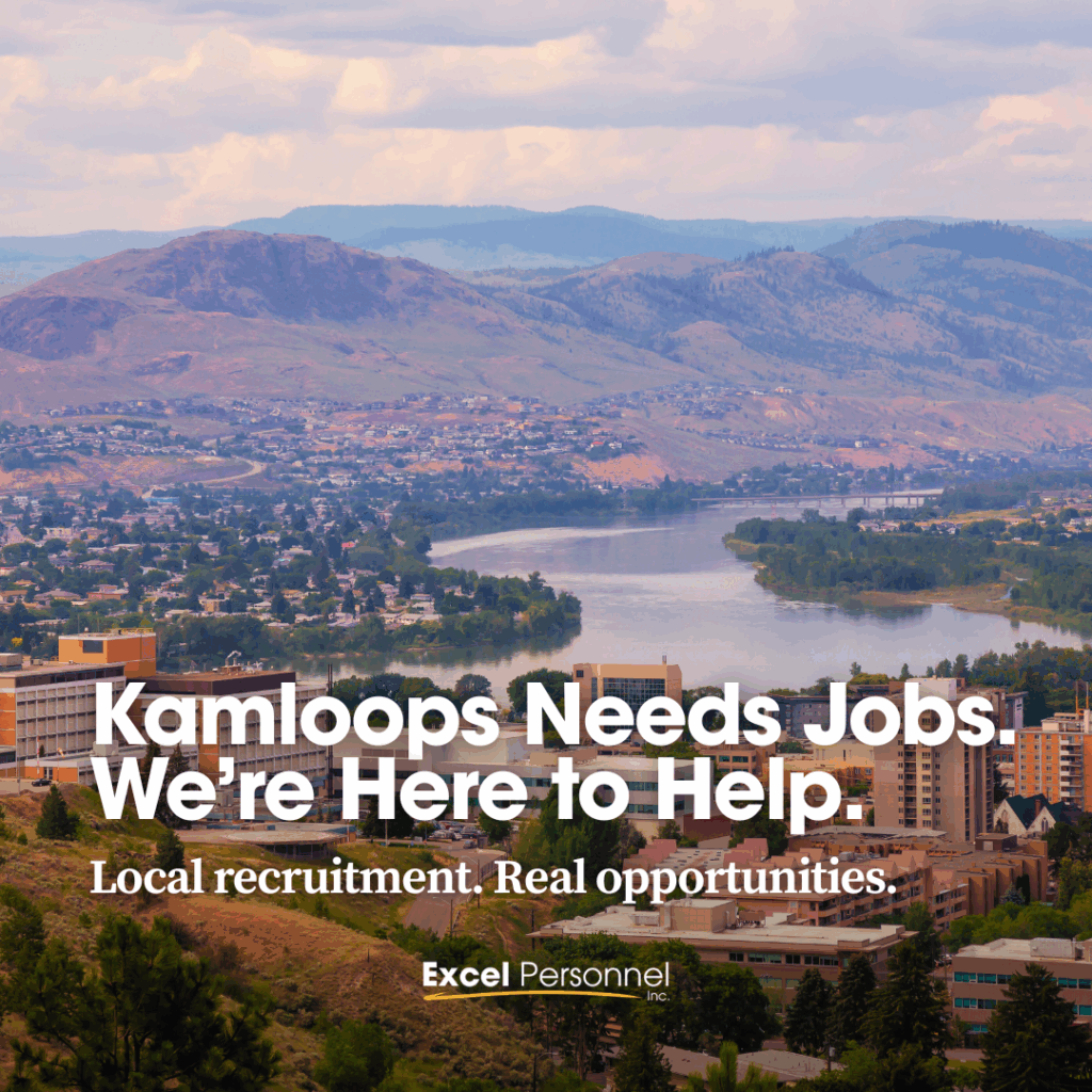 Aerial view of Kamloops BC